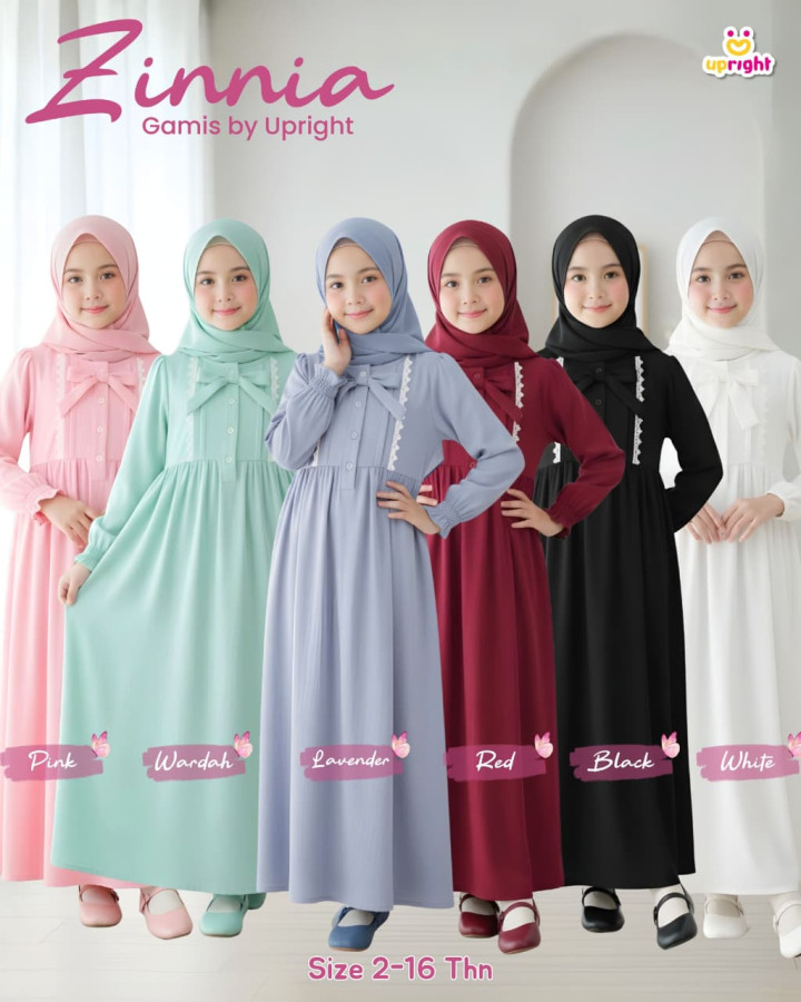 PO ZINNIA GAMIS SET HIJAB BY UPRIGHT