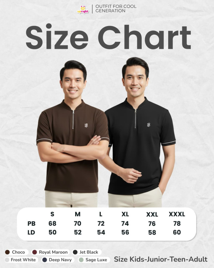 PO TSHIRT  POLO ZIPLINE BY UPRIGHT