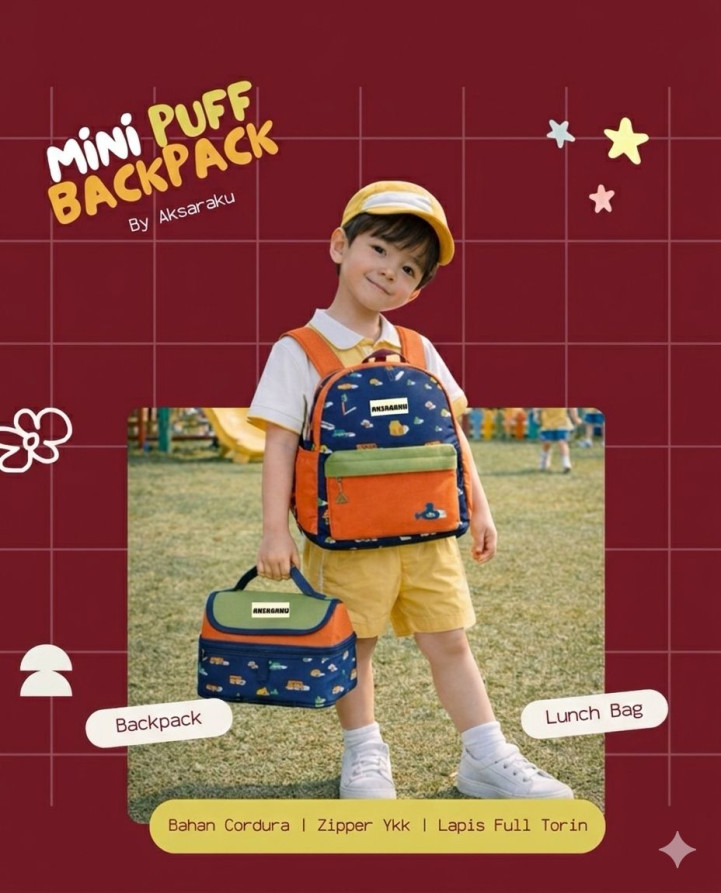 PO MINI PUFF BACKPACK BY AKSARAKU