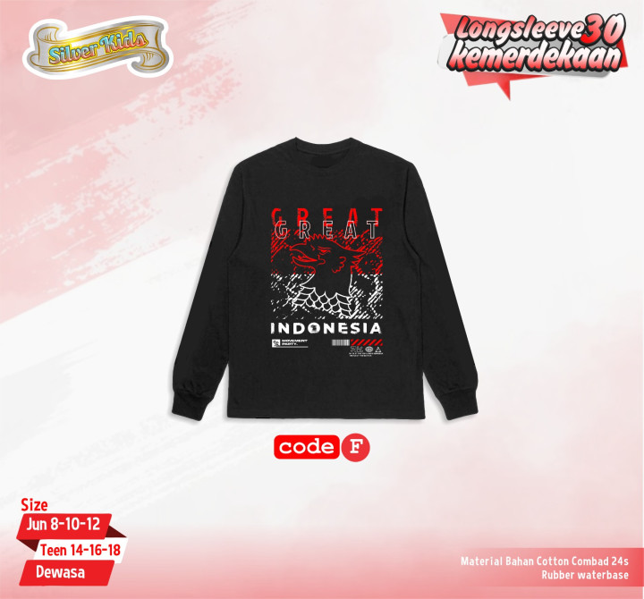 PO SILVER KIDS LONG SLEEVE 30 KEMERDEKAAN