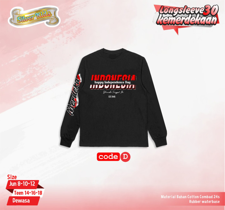 PO SILVER KIDS LONG SLEEVE 30 KEMERDEKAAN