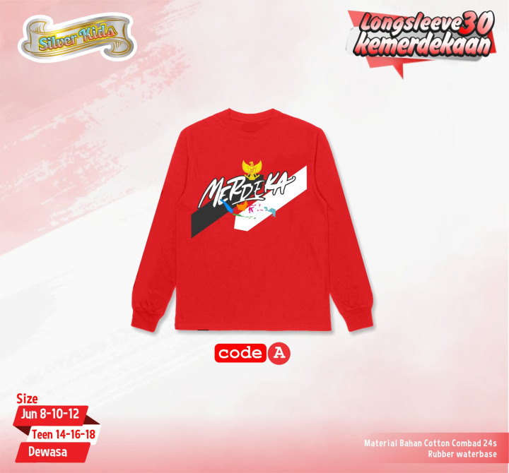 PO SILVER KIDS LONG SLEEVE 30 KEMERDEKAAN