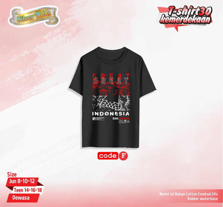 PO SILVER KIDS T-SHIRT 30 KEMERDEKAAN