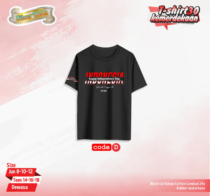 PO SILVER KIDS T-SHIRT 30 KEMERDEKAAN