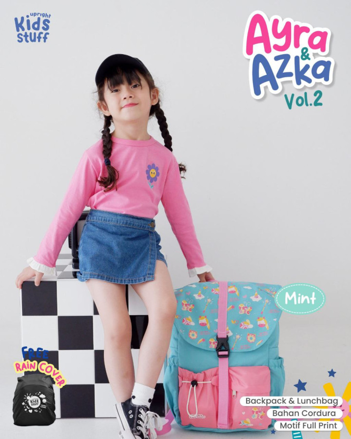 PO AYRA  AZKA VOL 2 BY UPRIGHT KIDS STUFF (BACKPACK,RAINCOVER)
