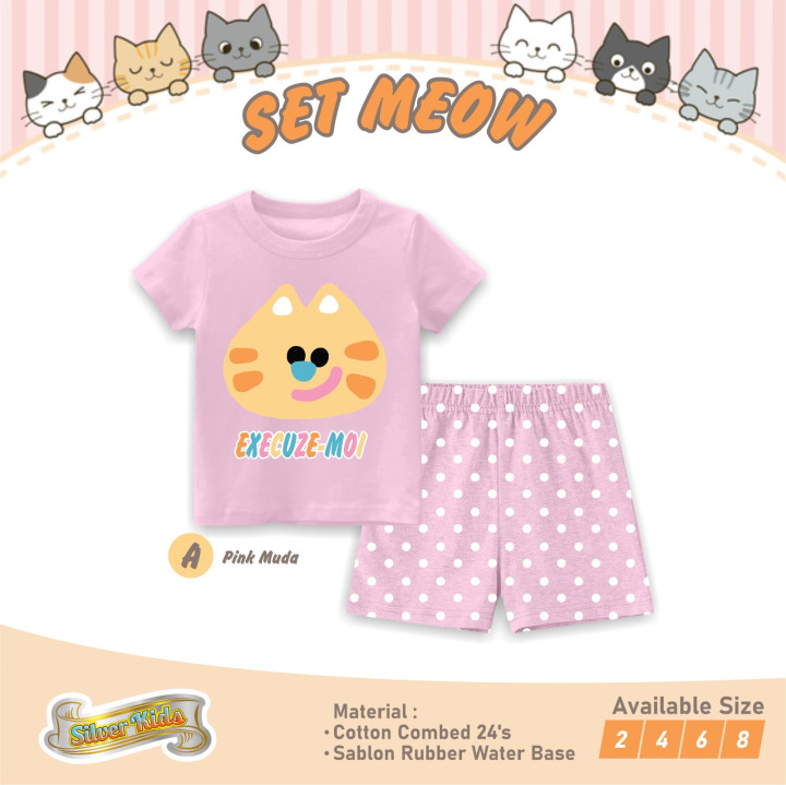 PO SET MEOW BY SILVER KIDS