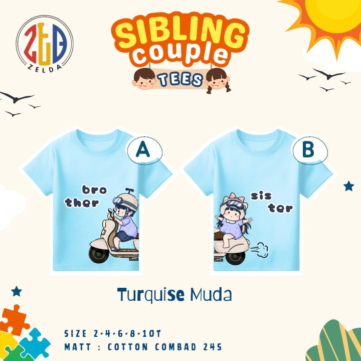 PO SIBLING COUPLE TEES BY ZELDA