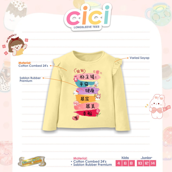 PO CICI LONGSLEEVE TEES BY SILVER KIDS