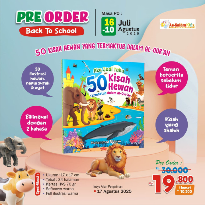 PO BUKU AKU JADI TAHU 50 KISAH HEWAN YANG TERMAKTUB DALAM AL-QURAN