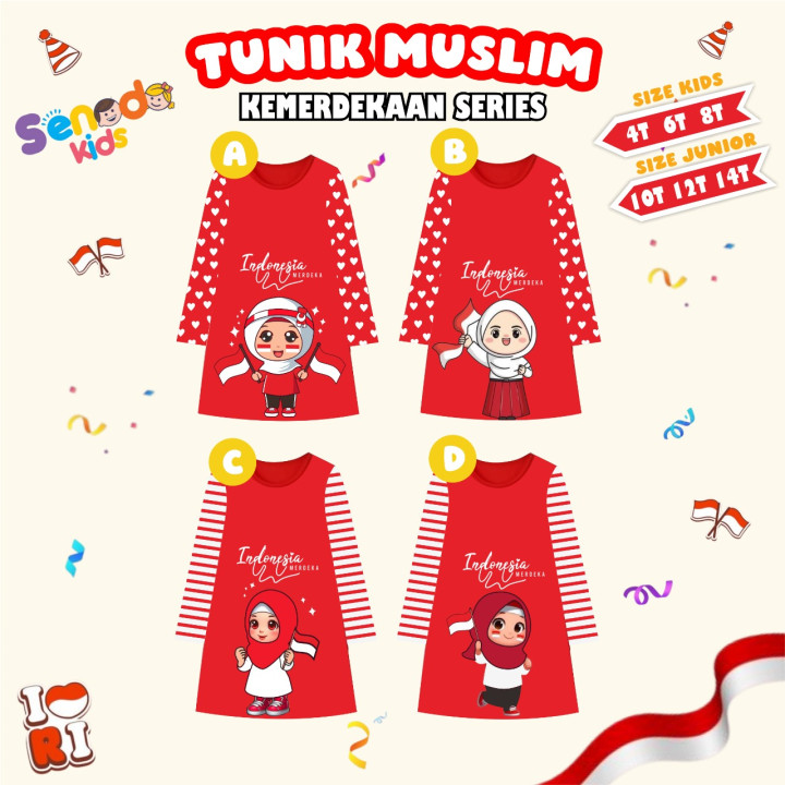 PO TUNIK MUSLIM KEMERDEKAAN SERIES BY SENADA KIDS