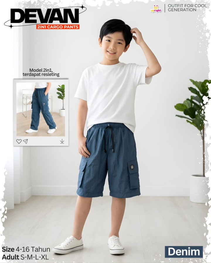PO DEVAN 2IN1 CARGO PANTS BY UPRIGHT