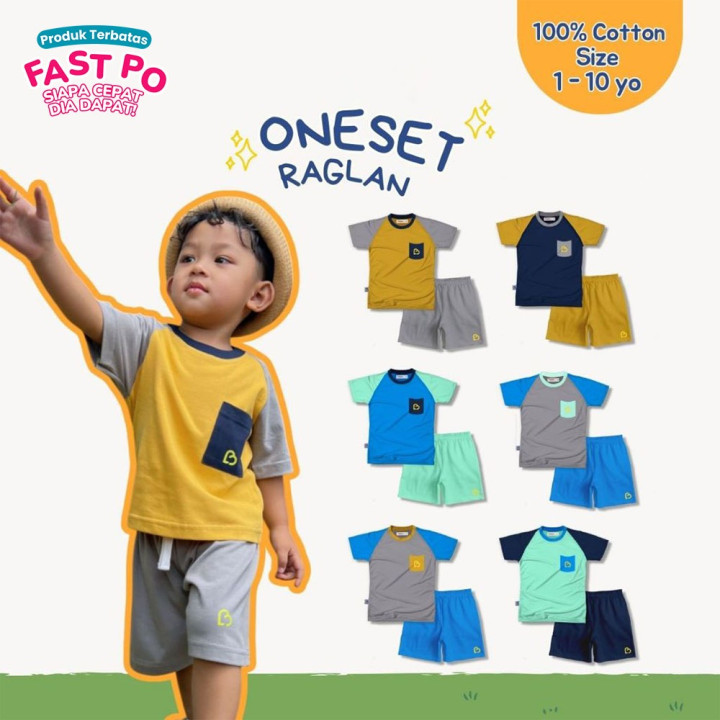 FAST PO ITACHI SERI 2 SET T-SHIRT THREETONE