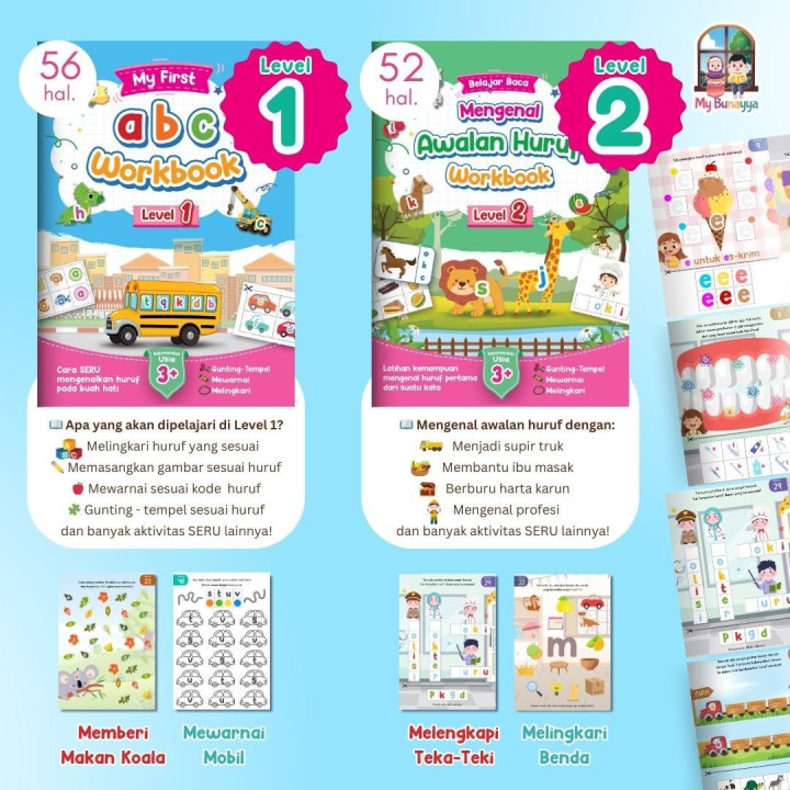 PO ACTIVITY PACK BELAJAR BACA CERIA BATCH 2 BY MY BUNAYYA