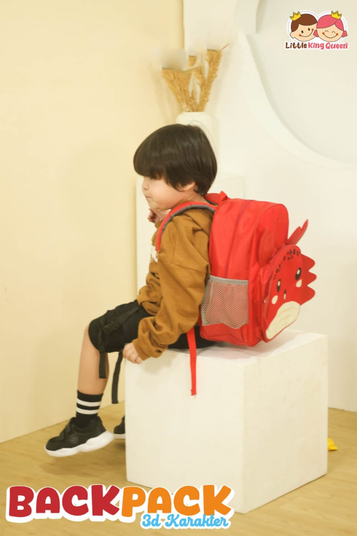 PO BACK PACK 3D KARAKTER BY LITTLE KING QUEEN