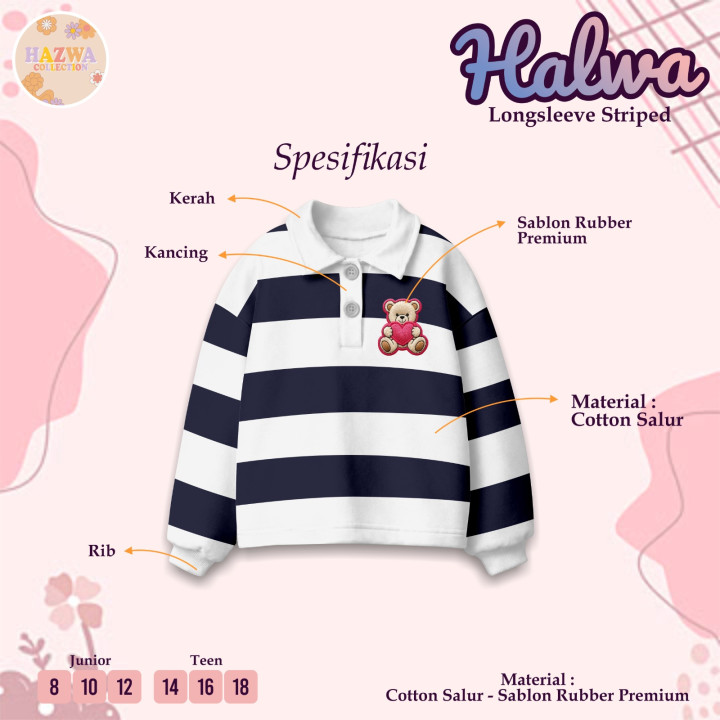 PO LONG SLEEVE SALUR HALWA BY HAZWA