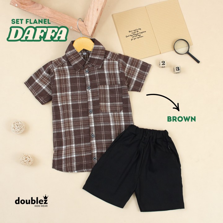 PO SET FLANEL DAFFA BY DOUBLEZ