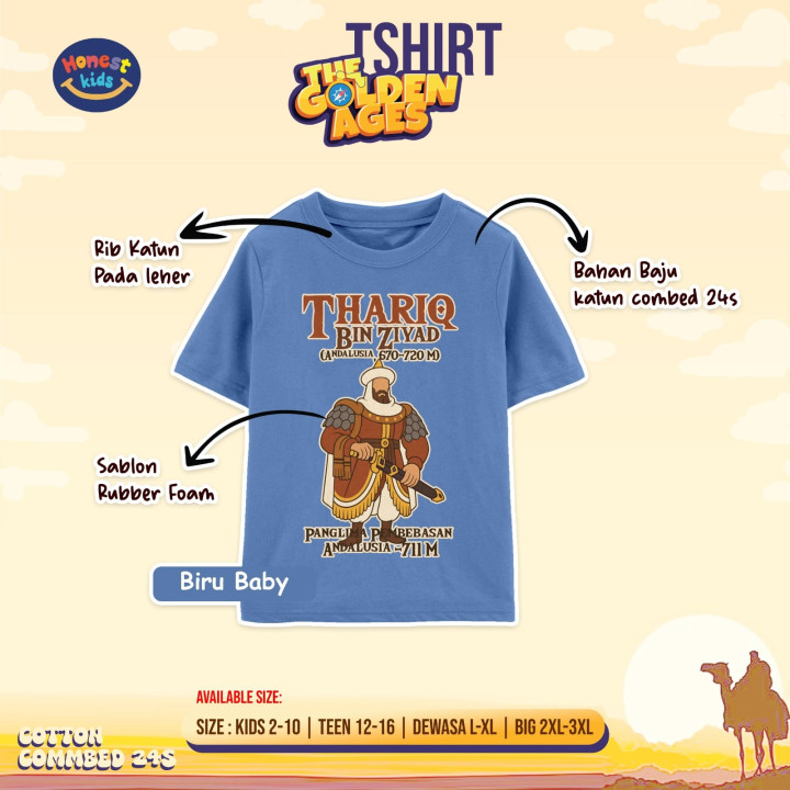 PO T-SHIRT THE GOLDEN AGES SERIES (DEWASA & BIG SIZE) BY HONESTKIDS