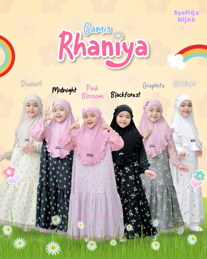 PO GAMIS RHANIYA SET BY SYAFIQA HIJAB