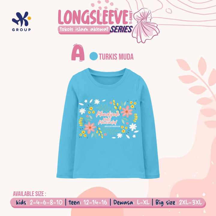 PO LONGSLEEVE TEE TOKOH ISLAM AKHWAT SERIS (KIDSTEEN) BY HK GROUP