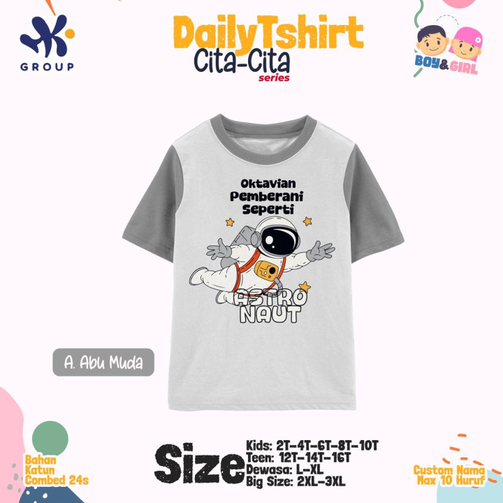 PO DAILY SUIT TSHIRT CUSTOM NAMA CITA-CITA SERIES HK GRUP