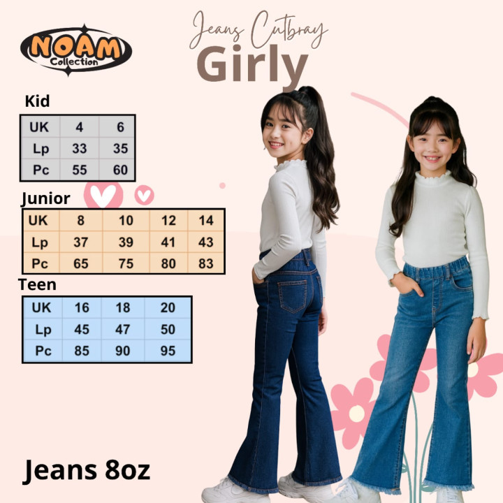 PO JEANS CUTBRAY GIRLY (TEEN) BY NOAM