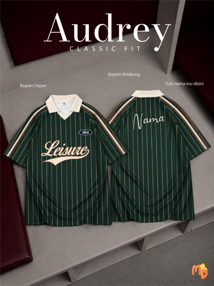 PO TSHIRT JERSEY AUDREY SPORTY CUSTOM NAMA BY MASTER KIDDOS