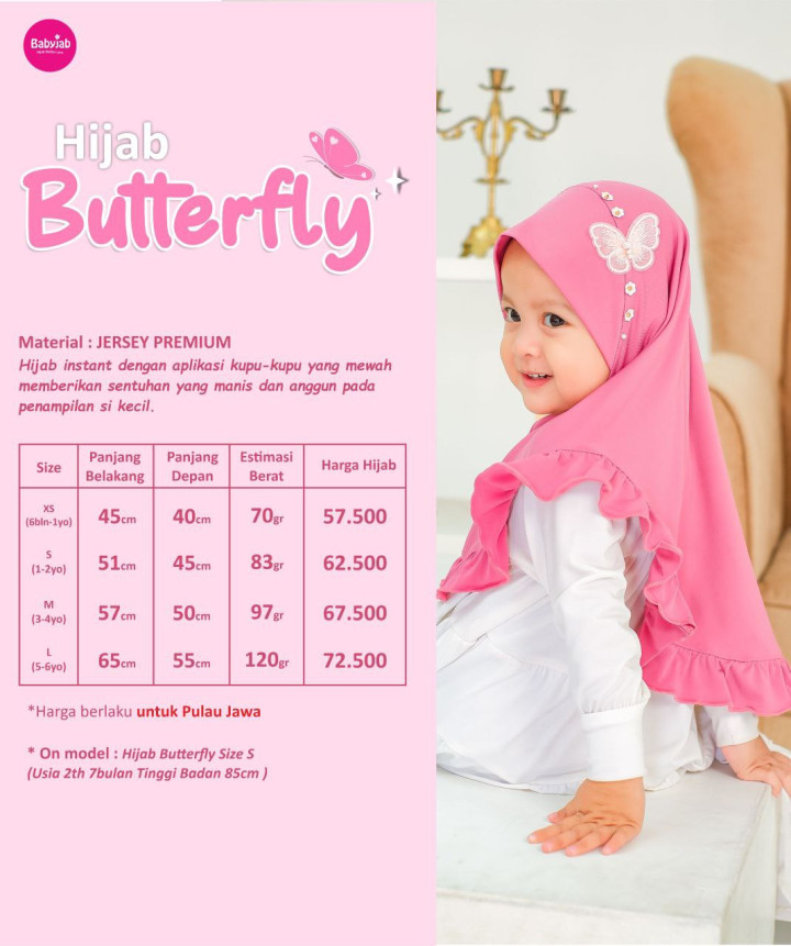 PO HIIJAB BUTTERFLY BY BABYJAB 2025