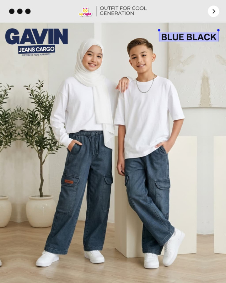 PO GAVIN JEANS CARGO BY UPRIGHT