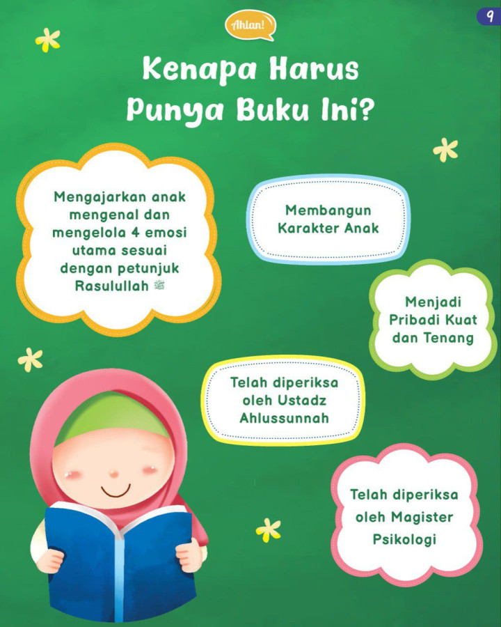 PO BUKU PO ANAK MUSLIM BELAJAR EMOSI - AHLAN