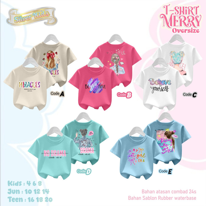 PO T-SHIRT OVERSIZE MERRY BY SILVERKIDS