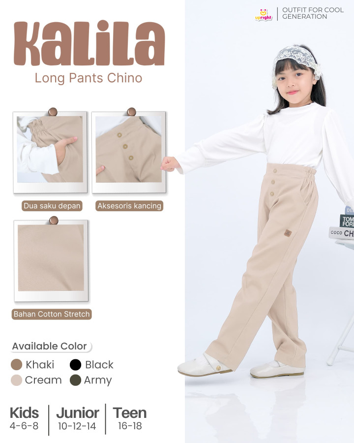 PO KALILA LONG PANTS CHINO BY UPRIGHT