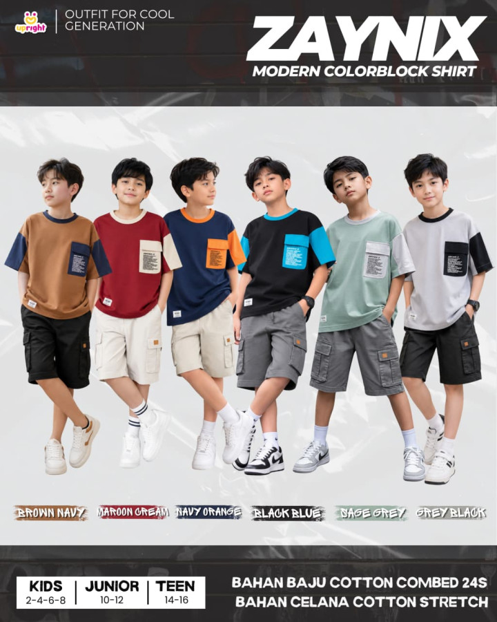 PO ZAYNIX MODERN COLORBLOCK ONESET BY UPRIGHT