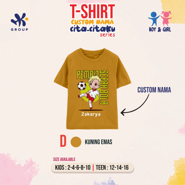  PO T-SHIRT CUSTOM NAMA CITA-CITAKU SERIES BY HK GROUP