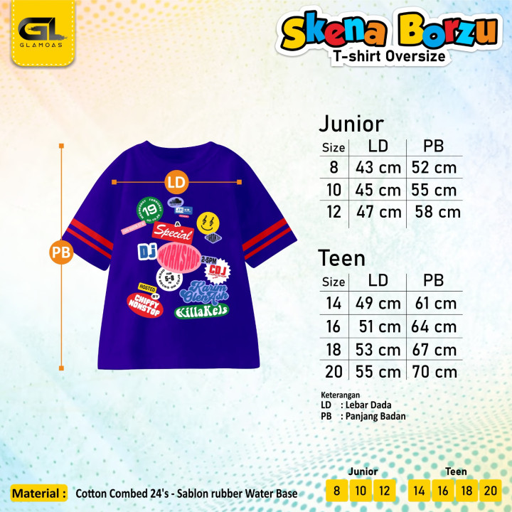PO TSHIRT SKENA BORZU BY GLAMOAS