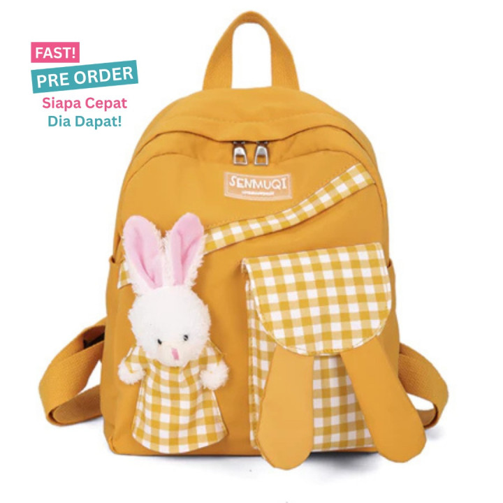 FAST PO BUNNY SQUARE BACKPACK