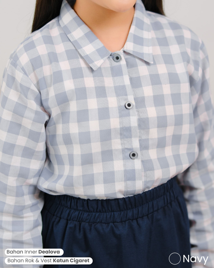 PO NAISHA VEST SKIRT SET BY UPRIGHT KIDS