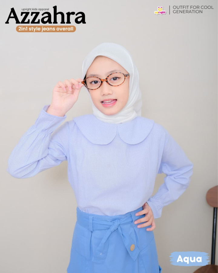 PO AZZAHRA 2IN1 STYLE JEANS OVERALL BY UPRIGHT