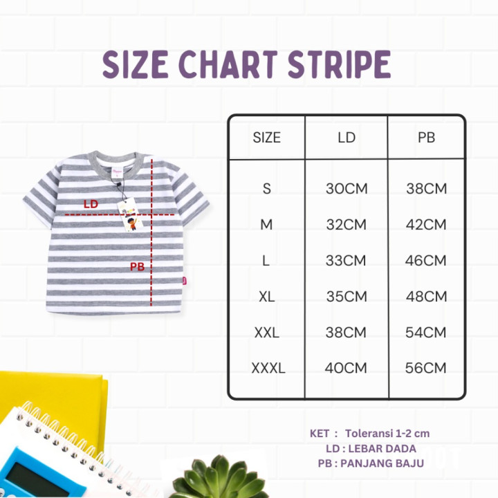 FAST PO TARA STRIPE T-SHIRT