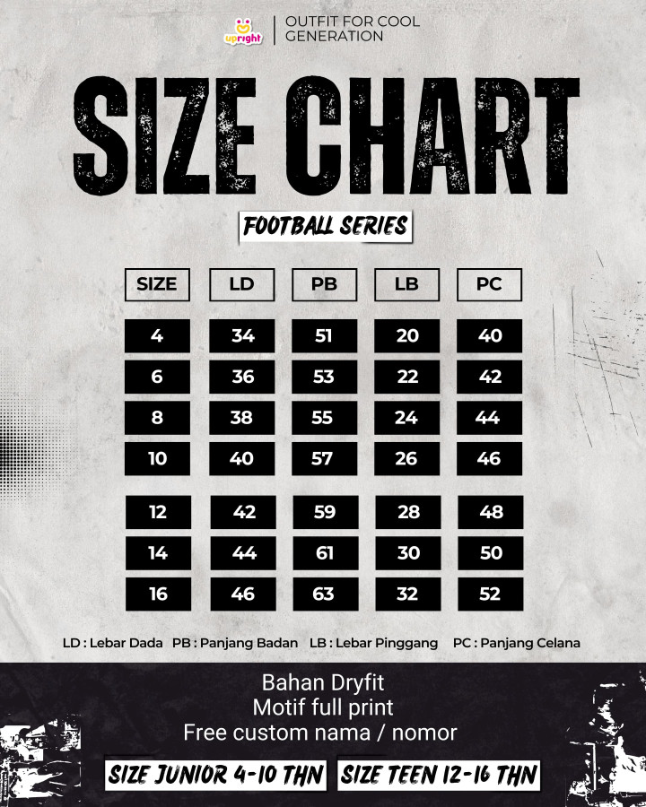 PO FOOTBALL SERIES BATCH 2 BY UPRIGHT KIDS APPAREL