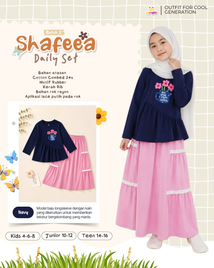 PO SHAFEEA DAILY SET BATCH 2 BY UPRIGHT