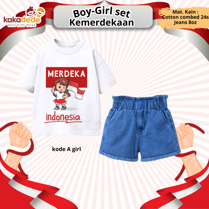 PO BOY GIRL SET KEMERDEKAAN BY KAKADEDE