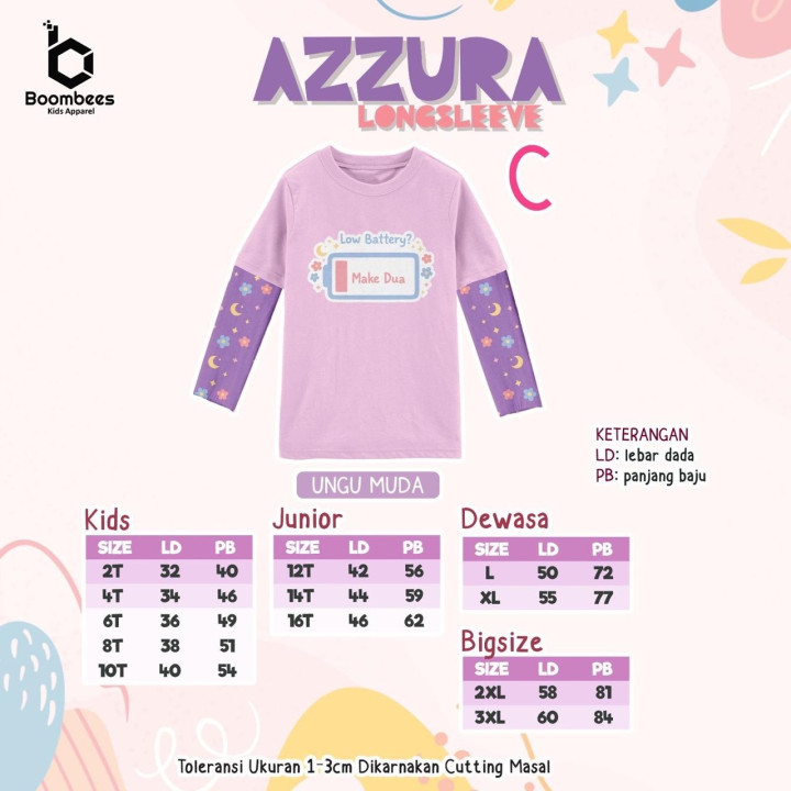 PO AZZURA LONGSLEEVE BY BOOMBEES