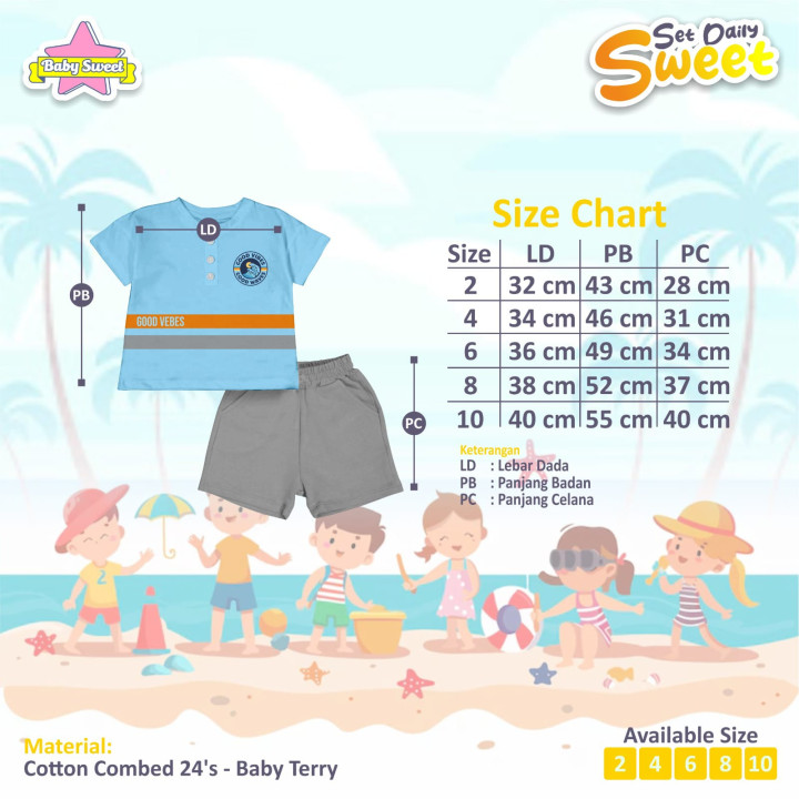 PO SET DAILY SWEET BY BABY SWEET