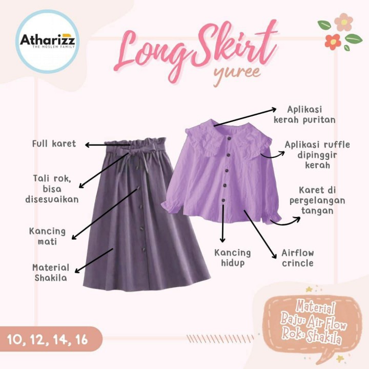 LONG SKIRT YUREE BY ATHARIZZ