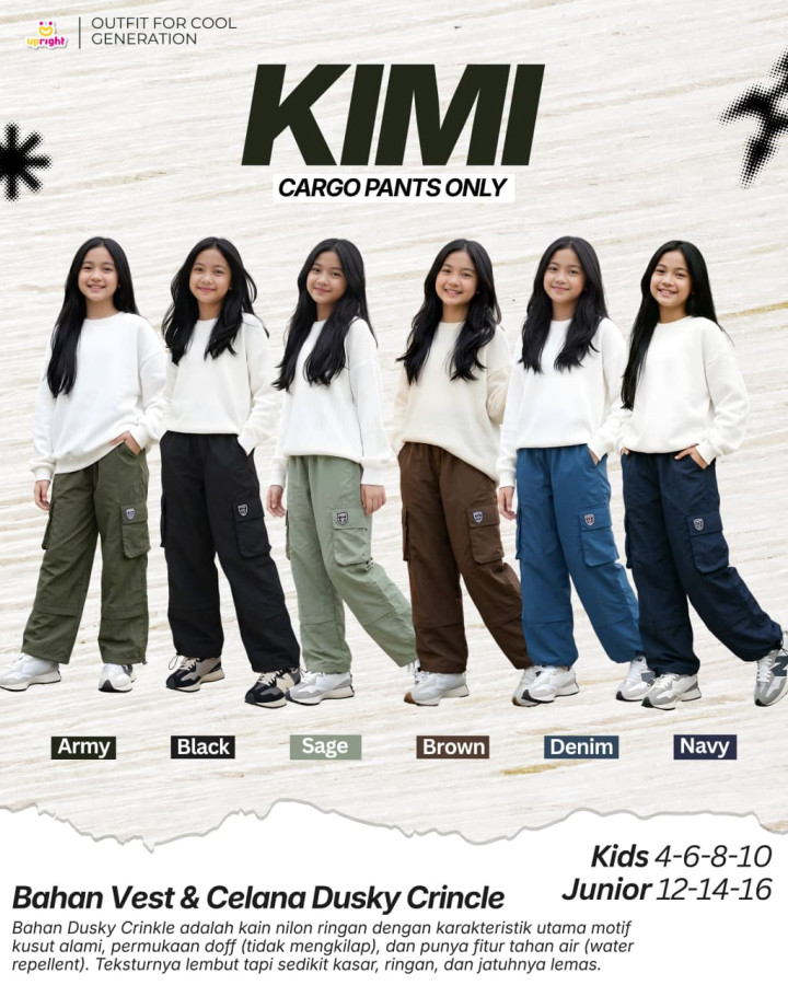 PO KIMI CARGO PANTS ONLY BY UPRIGHT