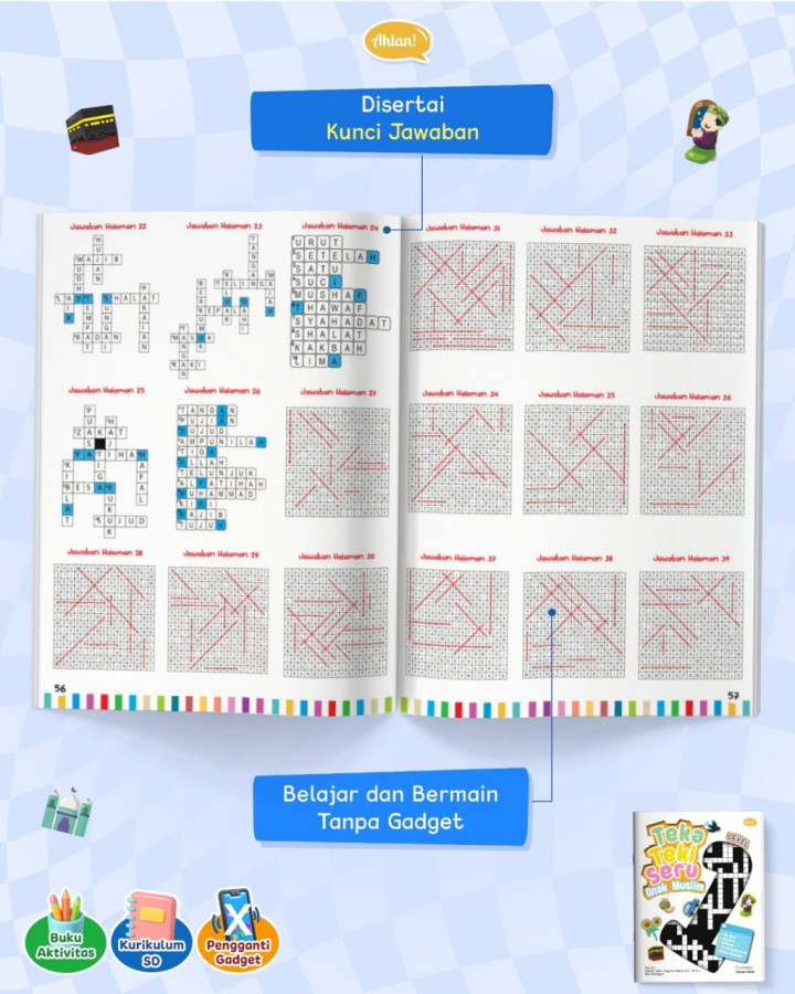 PO BUKU TEKA TEKI SERU ANAK MUSLIM LEVEL 1 AHLAN