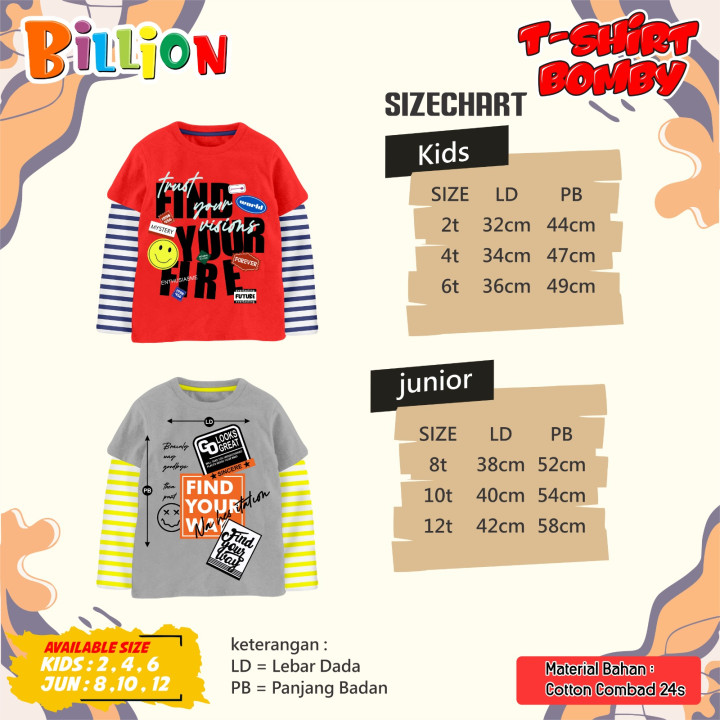 PO TSHIRT BOMBY BY BILLION