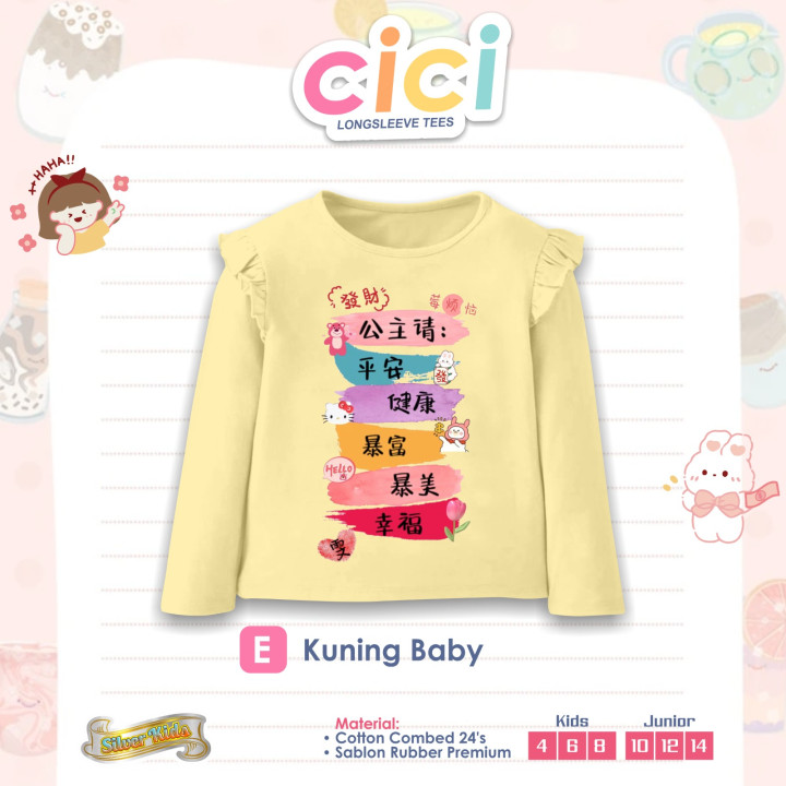 PO CICI LONGSLEEVE TEES BY SILVER KIDS
