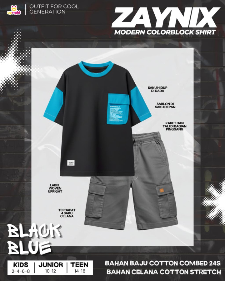 PO ZAYNIX MODERN COLORBLOCK ONESET BY UPRIGHT