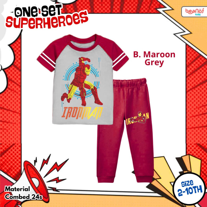 PO ONESET SUPERHERO BY BEANOFKIDS